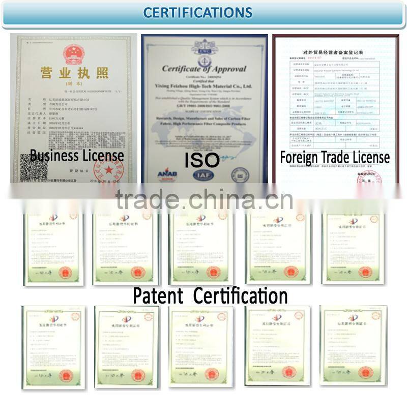 2016 newest carbon fiberglass mixed fiber fabric customized style
