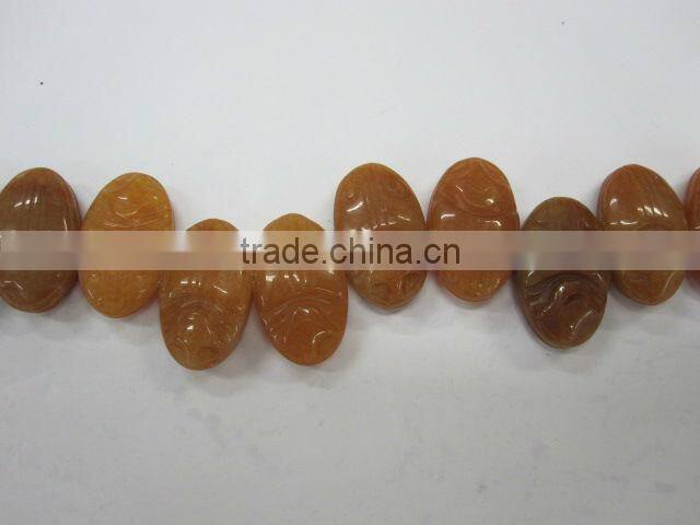 Red Aventurine carved bettle