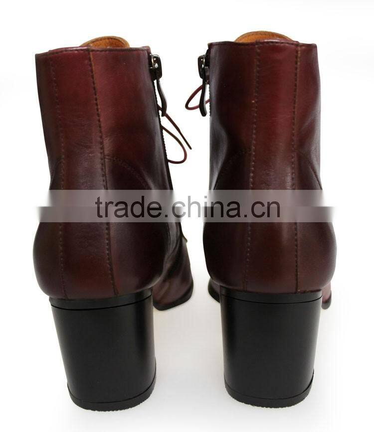 2015 newest style women ankle boot lower heel for women comfortable beautiful women boot