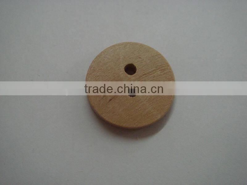 18mm hot sale wood button 2 holes with good painted
