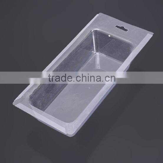 Clear pet electric blister packaging, sliding card blister