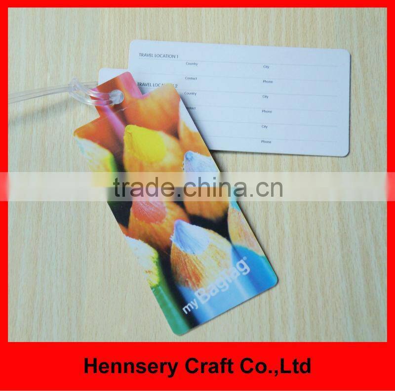 Full Color Print plastic pvc address tag