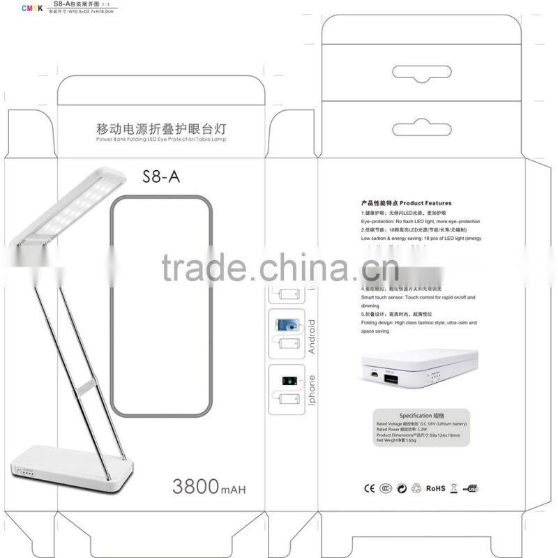Professional folding desktop led reading lamp Folding Dimmable Led Desk Lamp