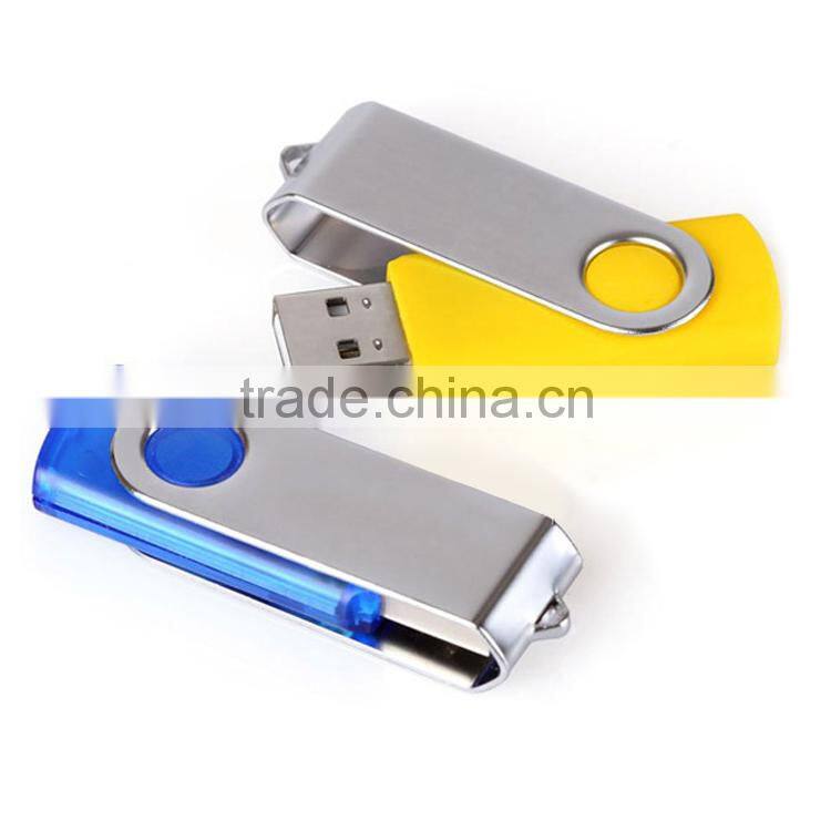 Rotatable USB flash disk custom logo printing business gifts