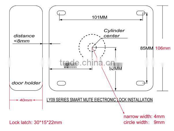 China lock and high quality electronic anti-theft security mechanical lock