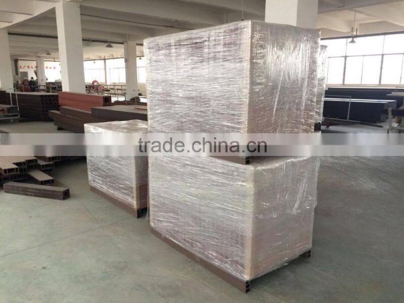 Anti UV garden public WPC material dustbin,garbage can