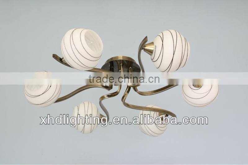 Modern chanderlier lighting fixture /decoration glass ceiling lamp