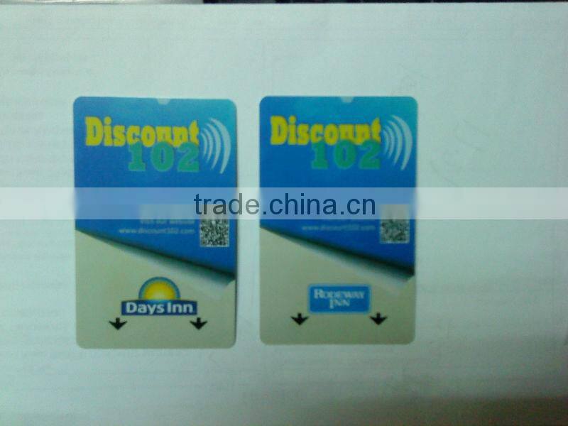 PVC Gold Hotel Welcome Card Membership VIP Card