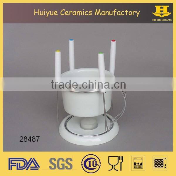 Ceramic Chocolate Fondue Pot, Cheese Fondue Set