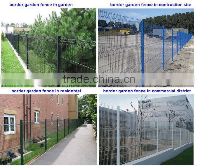 PVC coated border garden fence
