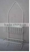 Square metal overdoor towel rack