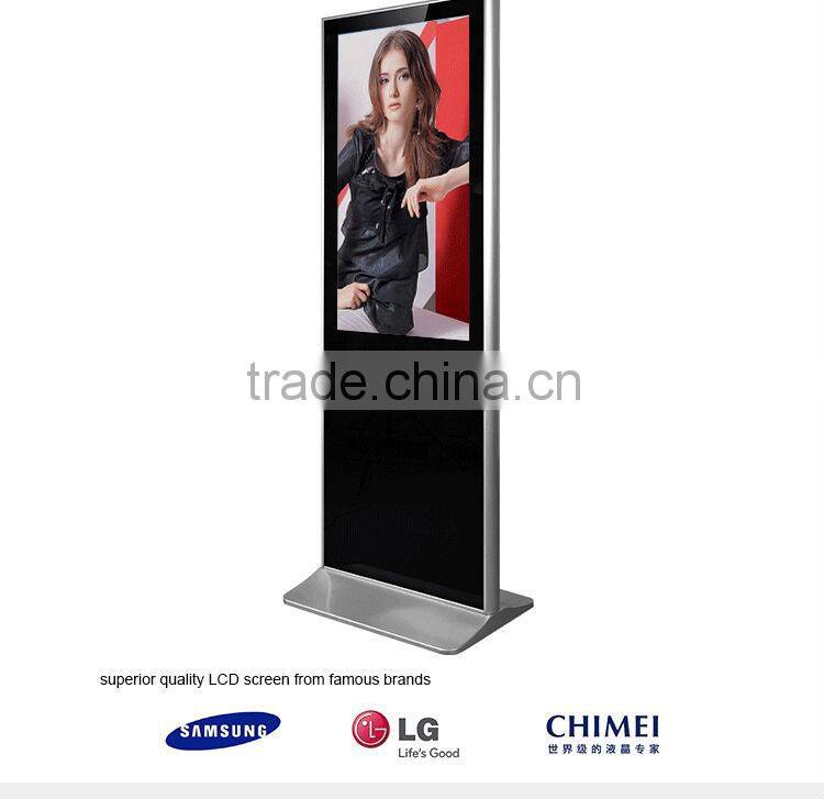 FlintStone HOT 42 inch indoor iphone design floor standing advertising lcd video player