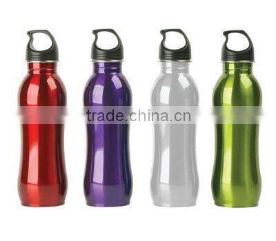 Slim shape Unique Wide Mouth Stainless Steel Sports Water Bottle