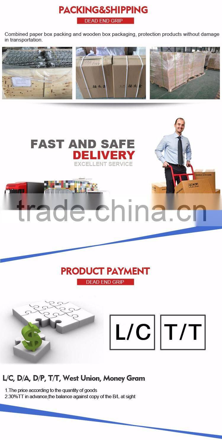 Preformed dead end guy grip