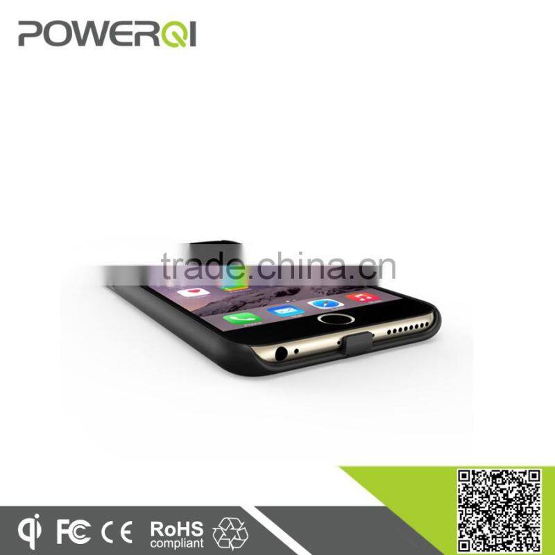 Mobile phone accessory Qi compatible wireless receiver case for iPhone 6 plus(i600 plus)