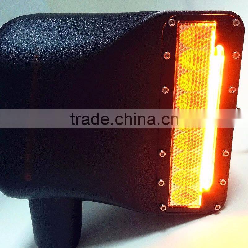 27W Car LED Rearview Side Replacement LED Off road Mirror Turn Signal Lights White / Amber Beam For Jeep Wrangler 07-15