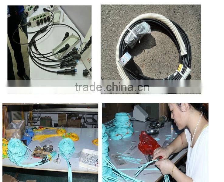 TPU Field Tactical Armored Fiber Optic Patch Cord DLC/UPC-LC/UPC Duplex SM 100M