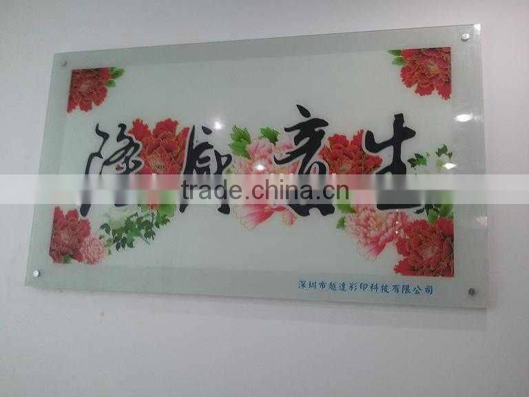 Multicolor flatbed print logo in glass bottle CMYK with CISS