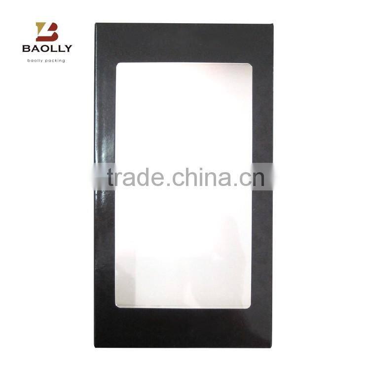 Cardboard paper cell phone case packaging box with glossy lamination