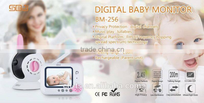 3.5" LCD Video Baby Monitor ,Wireless Digital camera