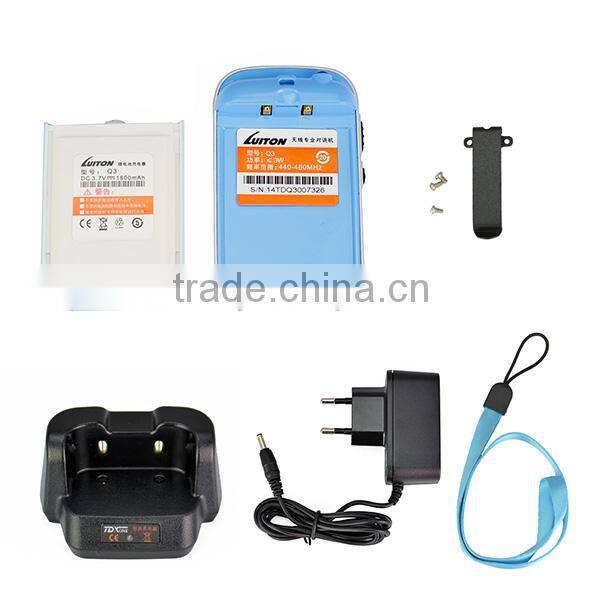 Mini small size portable radio Luiton Q3 UHF band walkie talkie