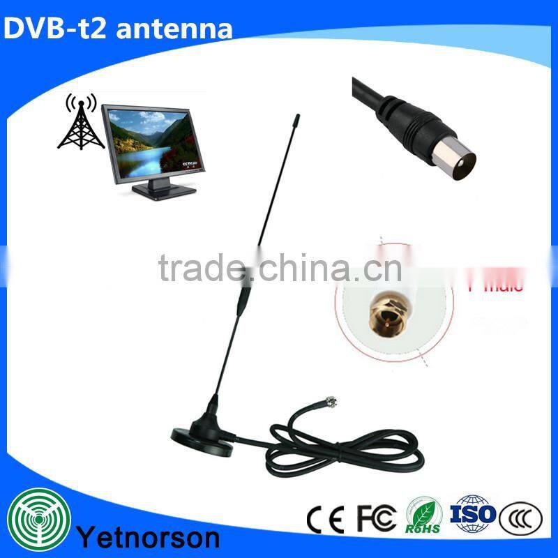 High-Definition decoder tv receiver antenna for DVB-T DVB-T2 HDTV Signal Booster with Magnetic Sucker