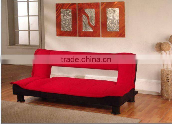 RED MICROFIBER SOFABED SF1017