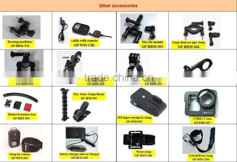 Telesin Professional gopro lens for gopro hero 3 +accessories