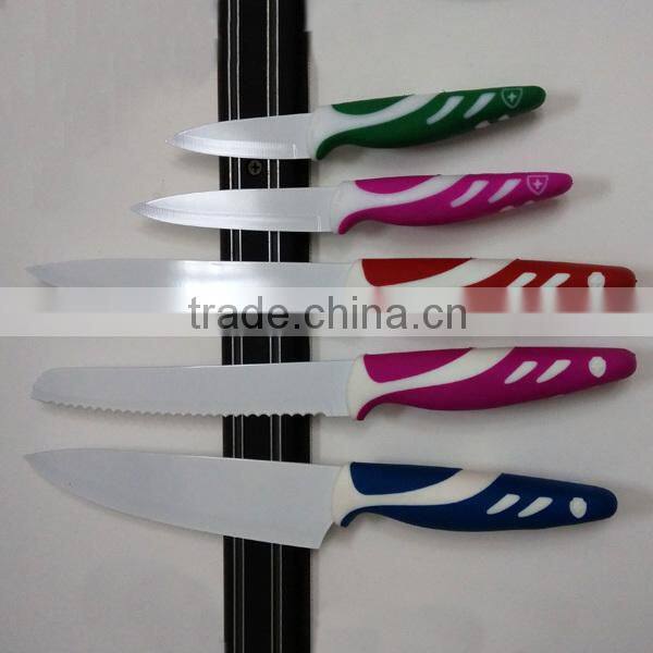 Kitchen knife with color blade
