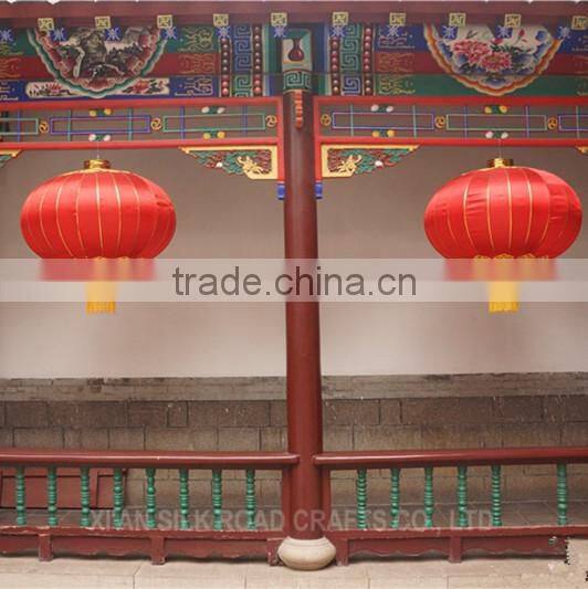 Red color Chinese silk lantern for New Year decoration