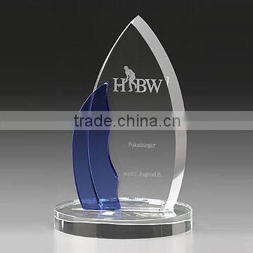 high quality crystal award plaque office gift