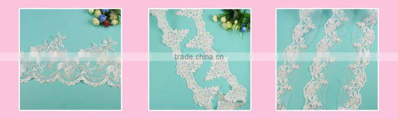 HC-2037-1 Hechun Fancy 15 Yard One Roll Beaded Sequin Chemical Lace Trim