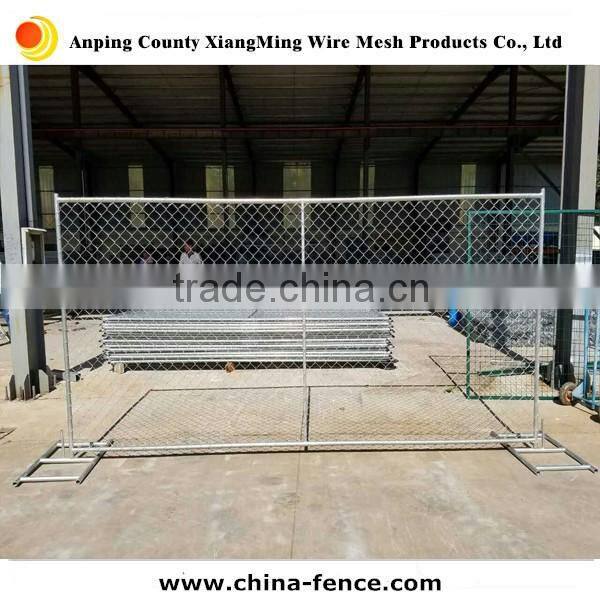 2016 hot sale USA standard galvanized chain link temporary fencing panel for America