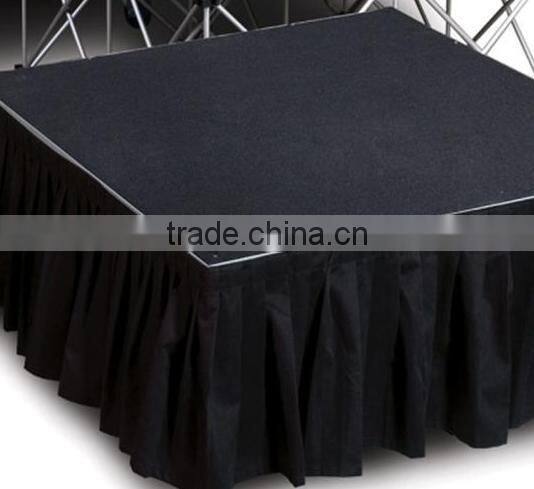 instal moving aluminum install portable stage riser