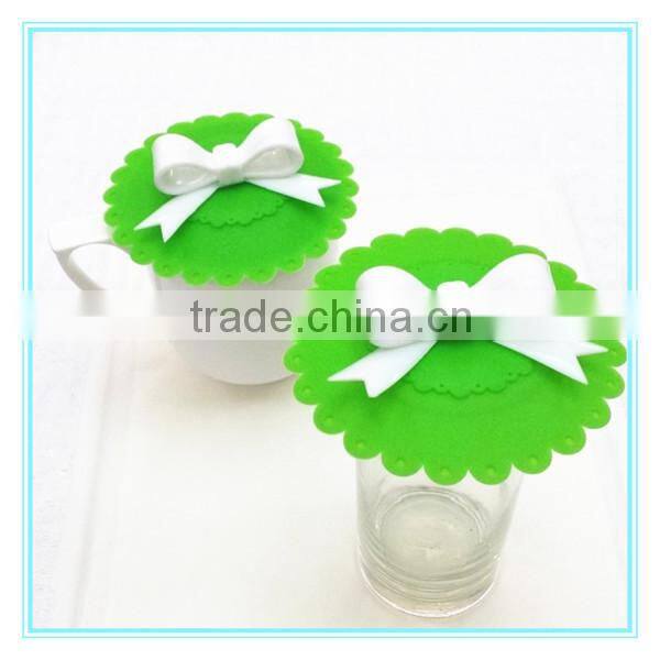 cute animal shape round heat resistant silicone lid