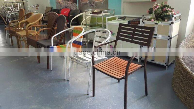 00 aluminum furniture modern light weight stacking bar chair YC002A