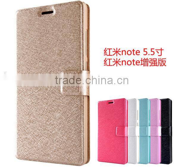 Silk Matte Pattern Wallet Stand Leather Case For XiaoMi Redrice Note 5.5"/Mi 1S/Mi 2/Mi 4/XiaoMi 3/Mi 1 1S