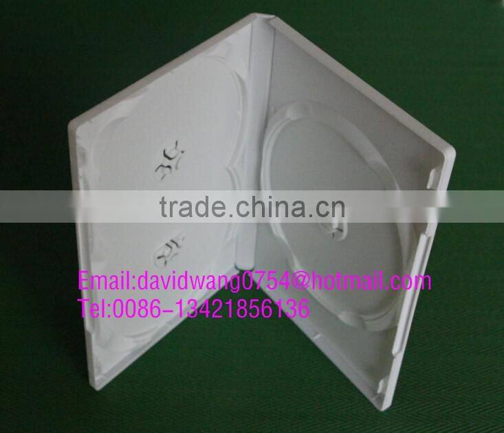 3Discs white dvd case single 14mm