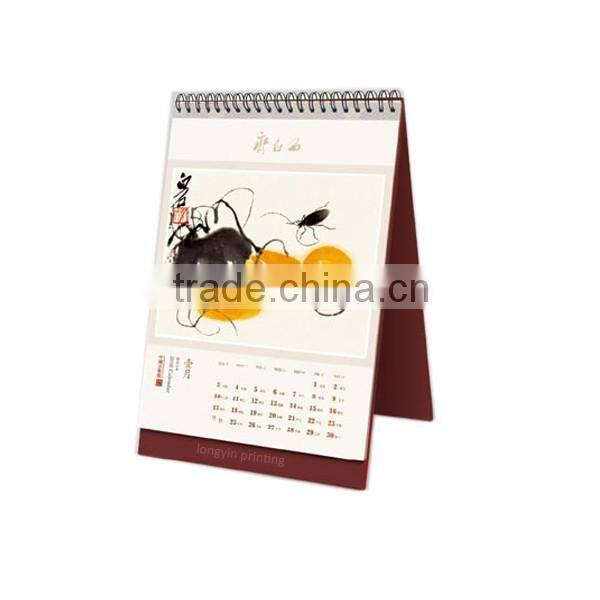 Custom Chinese style desk calendar printing