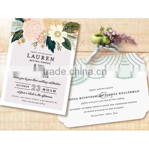 Unique wedding invitation card, greeting card with envelop priniting