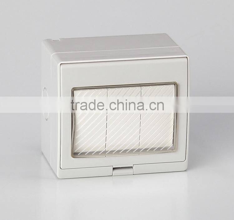 CHENF IP55 New Generation National switch 110-250V 16A ABS/PC Socket wall waterproof switch with cover for bathroom kitchen