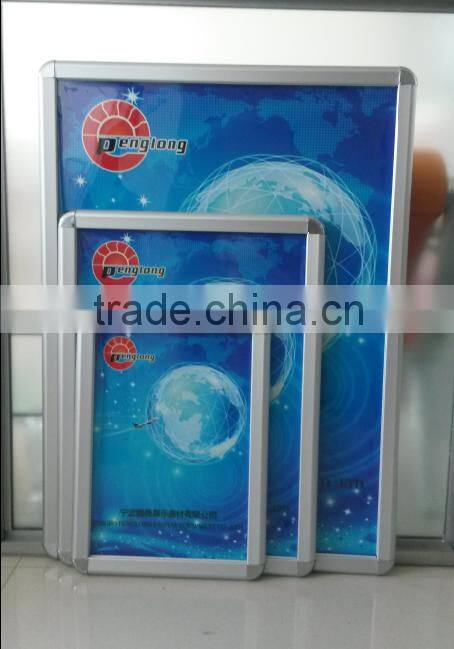 anodized aluminum round corner 32MM snap frame customized size and color poster picture frame