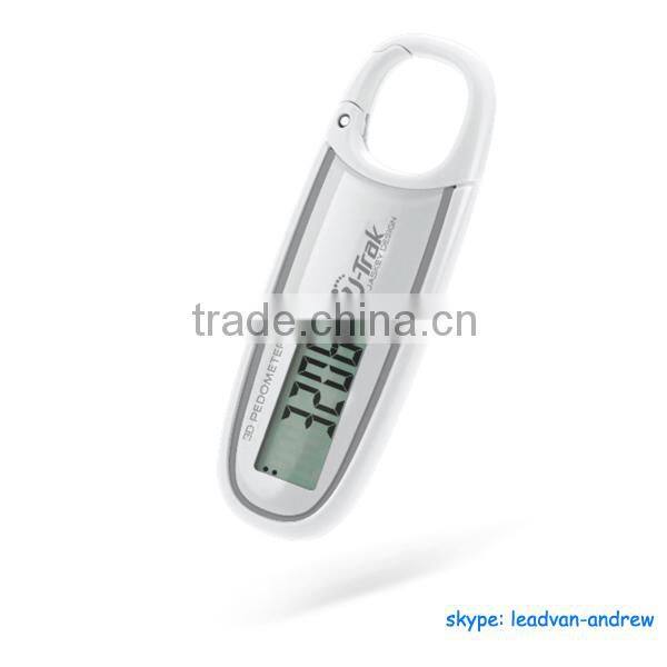 Blue Carabiner Flick Movement 3D Pedometers