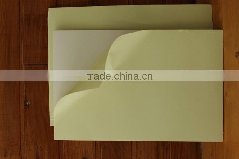 PVC album rigid inner sheet white & black self -adhesive & hot melt for album