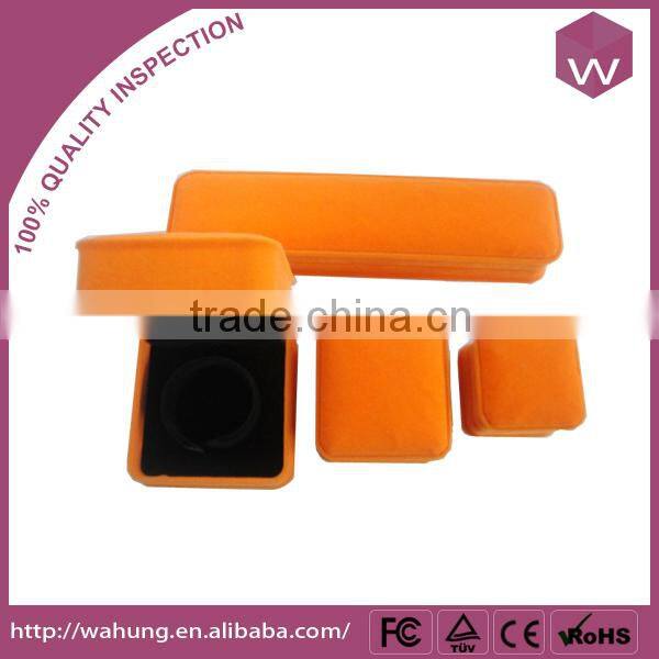 Customized Velvet Jewelry Boxes Set /Light Blue Color Packing Jewelry Necklace Boxes