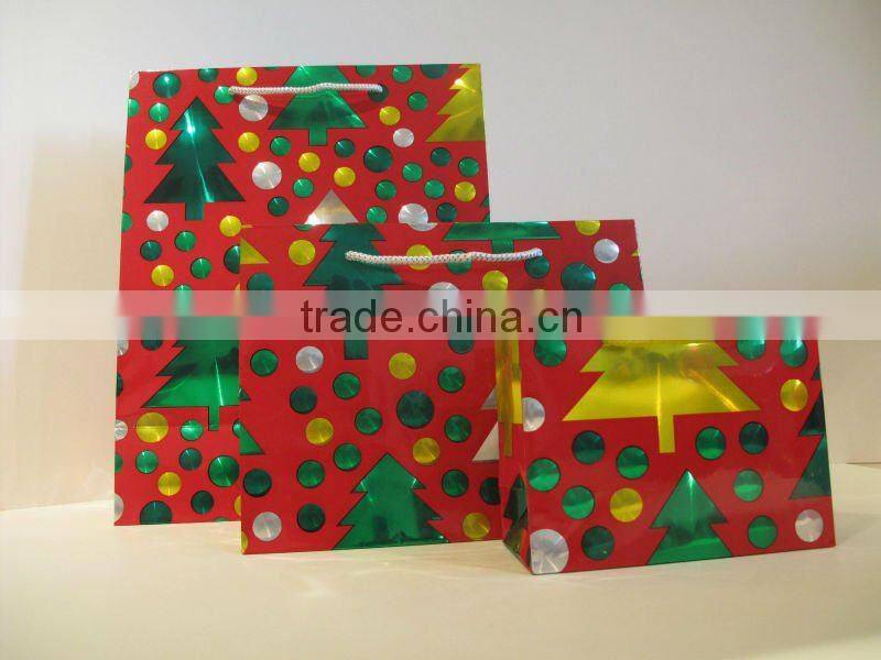 PET multi-lens laminating paper gift bag