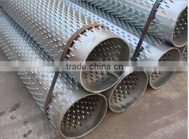 Production of bridge filter pipe of well pipe bridge well pipe