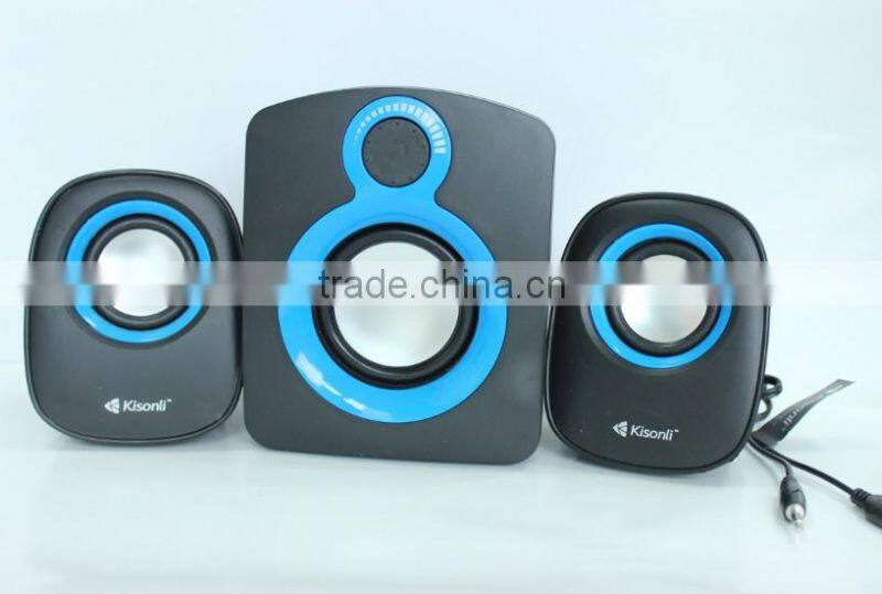 T008+ Powered portable speaker/ 2.1 Speaker for Computers, Laptop