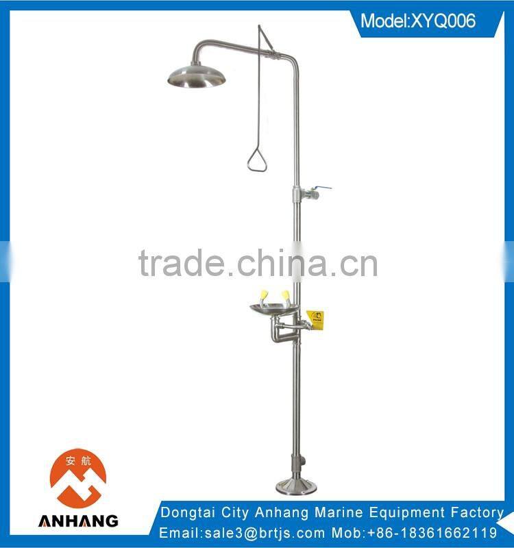 lab fitting stainless steel emergency showereye wash station