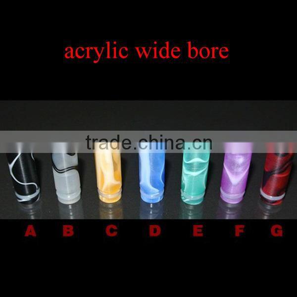 ss rainbow wide bore drip tips various colors acrylic wide bore drip tips